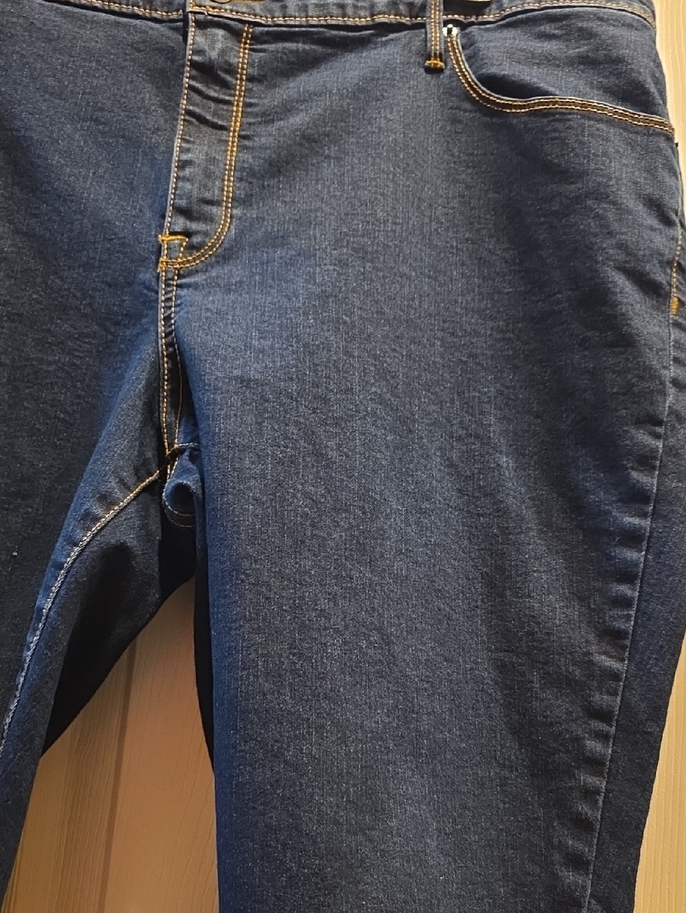 Ava & Viv Women's Skinny Dark Blue Stretch Jeans - Picture 2 of 4